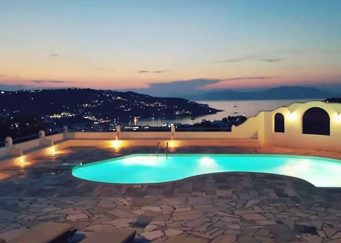 Complex Of Cycladic Traditional Houses In Mykonos
